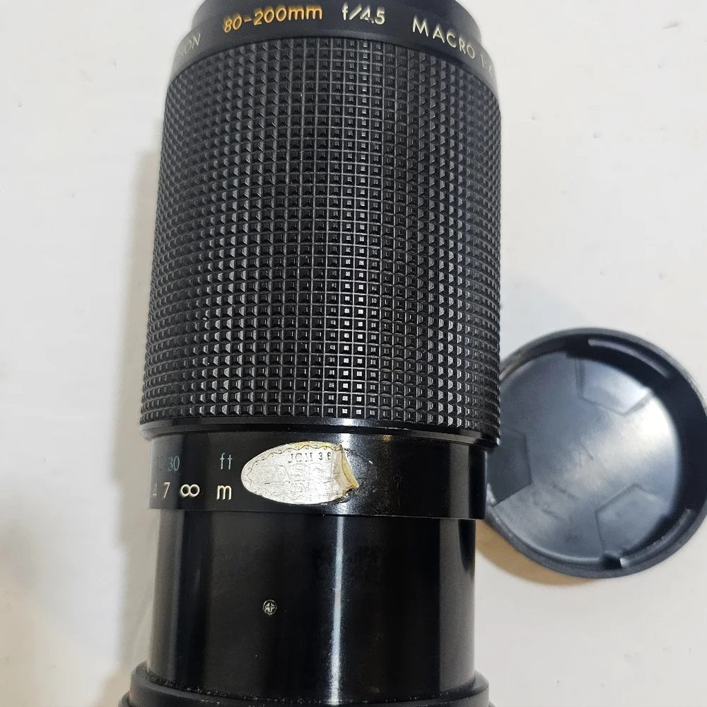 Vtg Kiron 80-200mm f/4.5 Camera Lens Black Macro 1:4 Kino Precision Zoom Lock